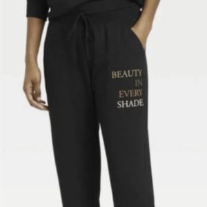 Zoe + Liv black joggers”beauty in every shade”